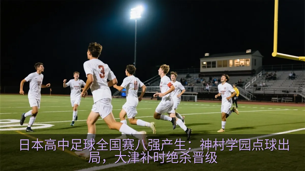 高中足球比赛中球员庆祝关键进球